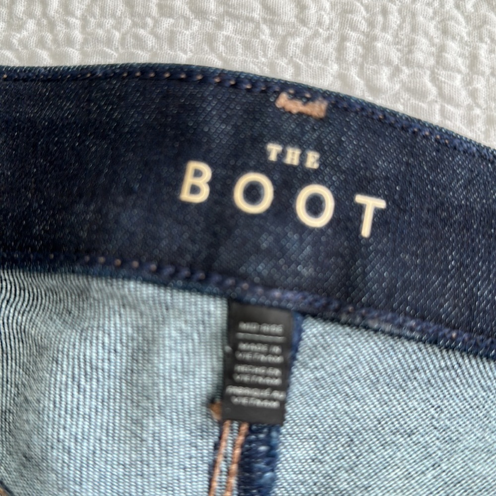 White House, Black market, women’s boot dark denim jean, size 4, like new!! - Picture 5 of 11